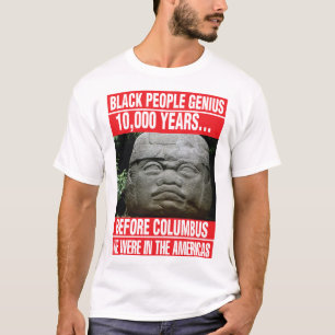 T-SHIRT PESSOAS NEGRAS DO GÊNIO OLMEC NOS AMERICAS