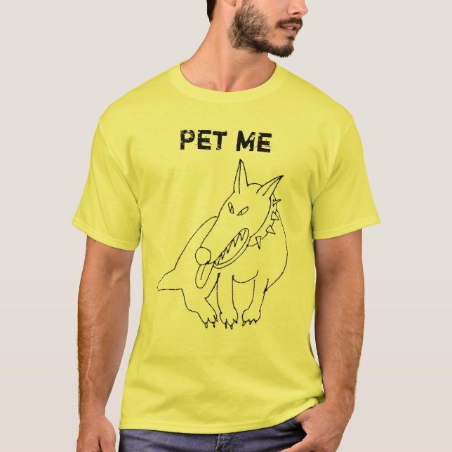 T-shirt Pet me (Frente)