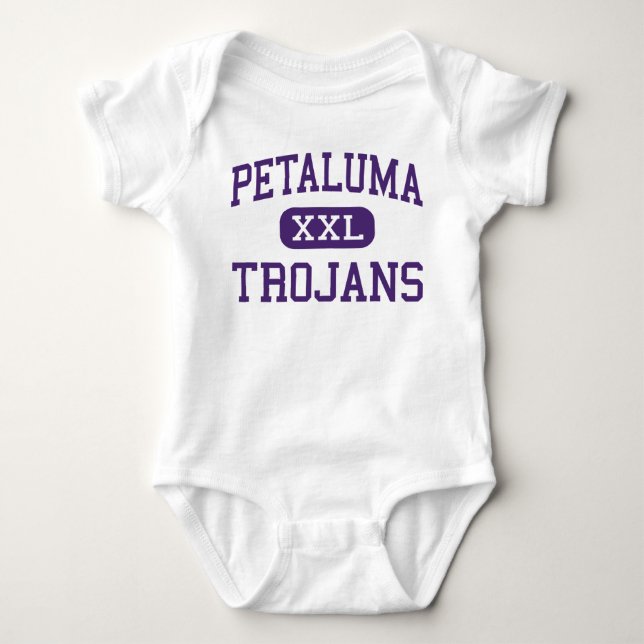 T-shirt Petaluma - Trojan - alto - Petaluma Califórnia (Frente)