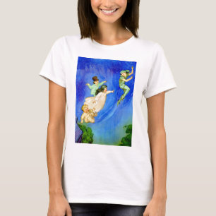 T-SHIRT PETER PAN, WENDY, JOHN E MICHAEL VOAM AFASTADO