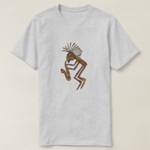 T-shirt Petroglyph do jogador de saxofone