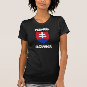 T-shirt Pezinok, Eslováquia com brasão de armas