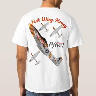 T-shirt Pfive1 P-51 "mel quente da asa "