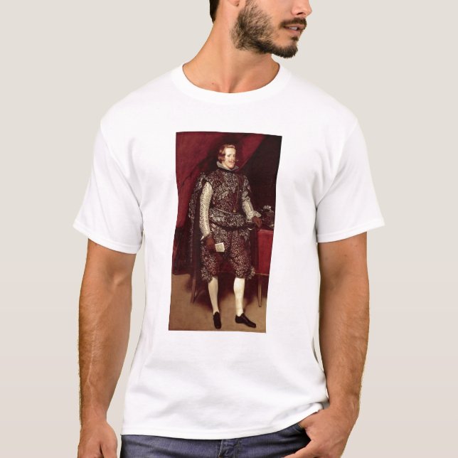 T-shirt Philip IV da espanha em Brown e em prata (Frente)