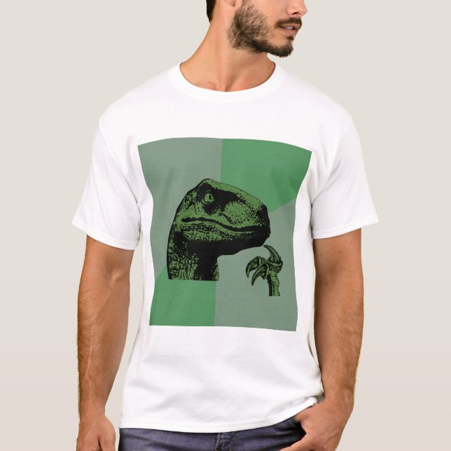 T-shirt Philosoraptor vazio (Frente)