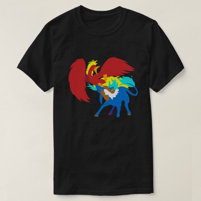 T-shirt Phoenix contra Qilin (Frente do Design)