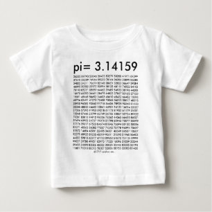 T-shirt pi= 3.14159 e assim por diante Dígitos de Dia da