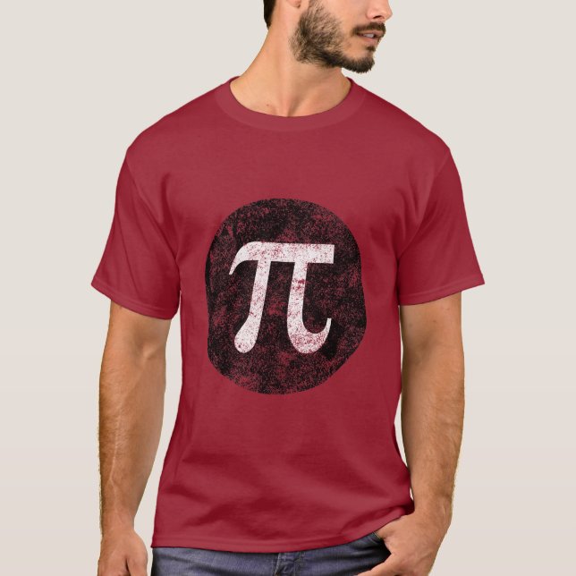 T-shirt Pi e círculo (Frente)
