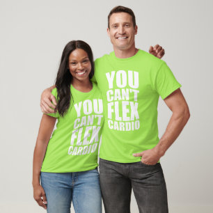 T-shirt Piada Engraçado de Gym - Flex Cardio
