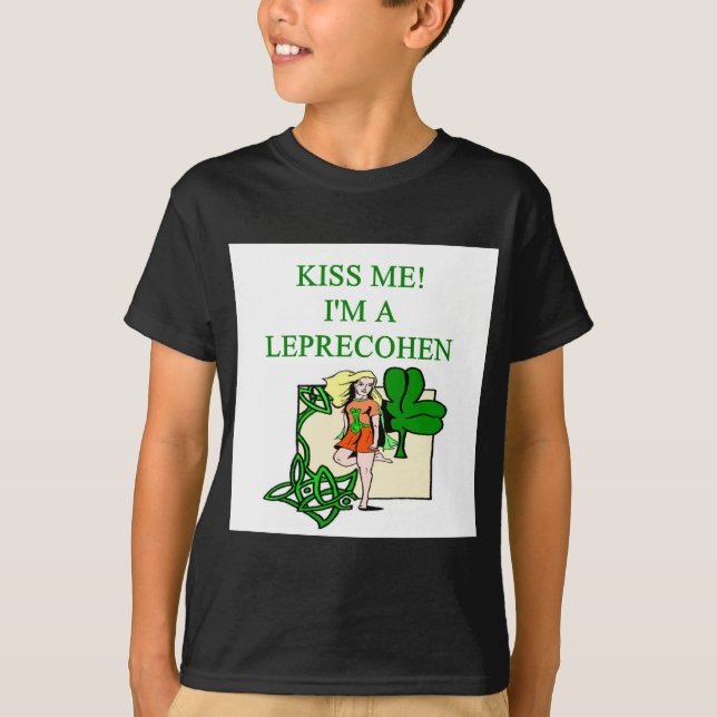 T-shirt piada irlandesa judaica do leprechaun do Dia de (Frente)