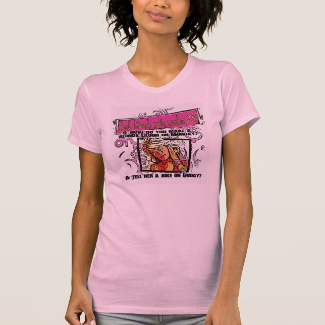 T-shirt piada loura muda número 237 (Frente)