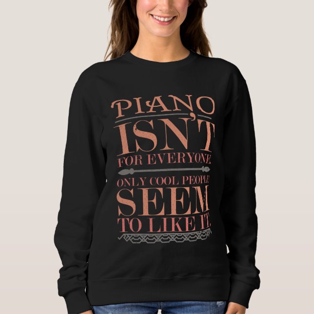 T-shirt Piano não é para todos Apenas Pessoas Legal (Frente)