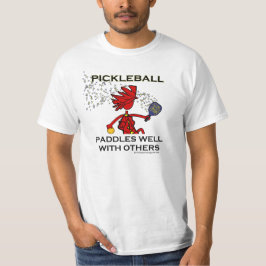 T-shirt Pickleball rema bem com outro