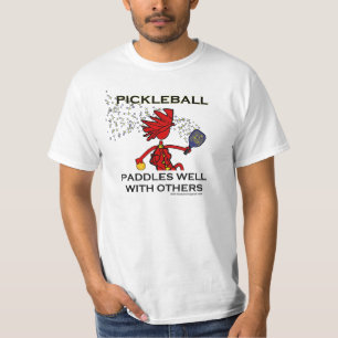 T-shirt Pickleball rema bem com outro