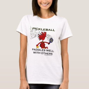 T-shirt Pickleball rema bem com outro
