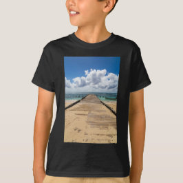 T-shirt Pier no oceano Saona República Dominicana