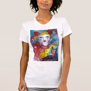 T-shirt PIERO COM CAT/máscaras Venetian do mascarada