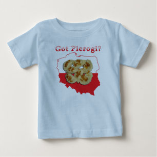 T-shirt Pierogi obtido mapa polonês