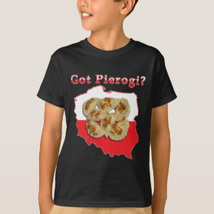T-shirt Pierogi obtido mapa polonês
