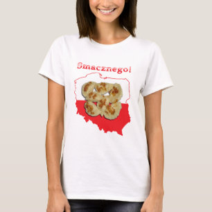 T-shirt Pierogi Smacznego Mapa Polonês