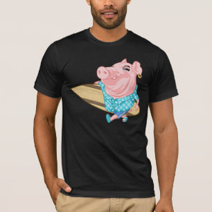 T-shirt Pig surfar