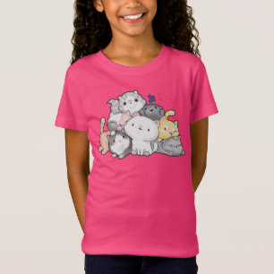 T-shirt Pilha dos gatinhos