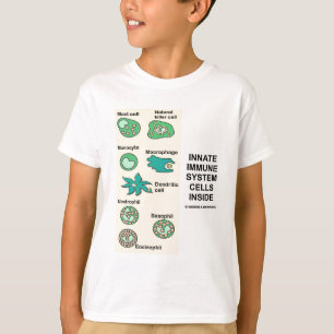T-shirt Pilhas de sistema imunitário inatas para dentro