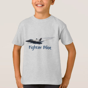 T-shirt Piloto de combate F/A-18 Hornet Jet Plane Kids T-S