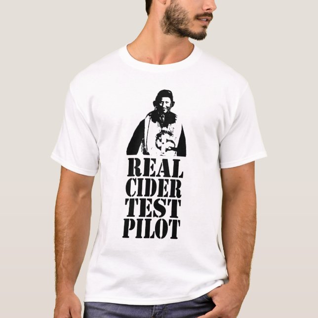 T-shirt Piloto de teste real da cidra - no. 1 (Frente)