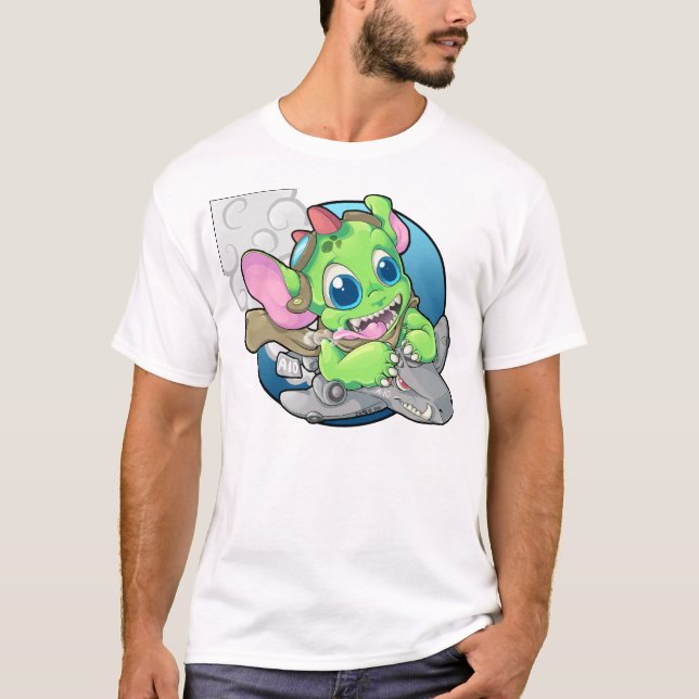 T-shirt Piloto do bombardeiro do monstro (Frente)