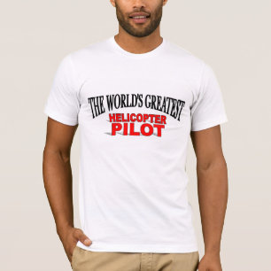 T-shirt Piloto do helicóptero do mundo o grande