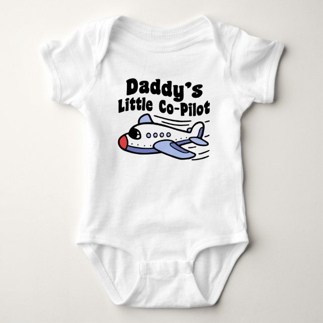 T-shirt Piloto pequeno do pai (Frente)