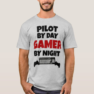 T-shirt Piloto por Day Gamer by Night