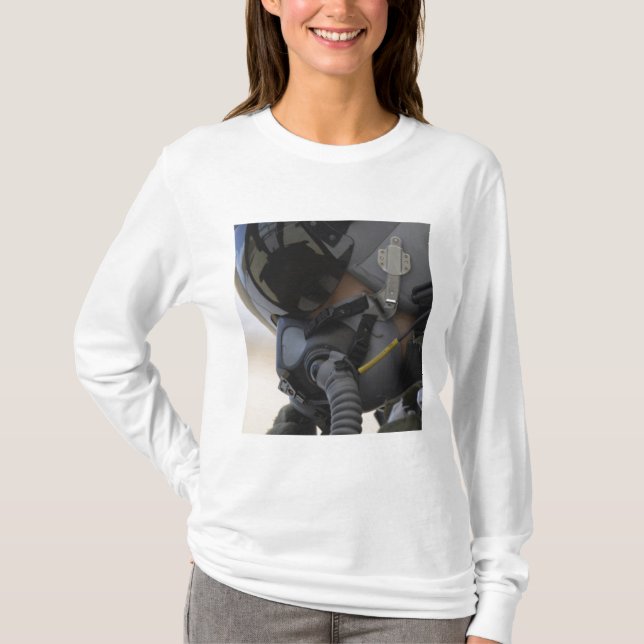 T-shirt Piloto senta-se em seu Thunderbolt II A-10 (Frente)