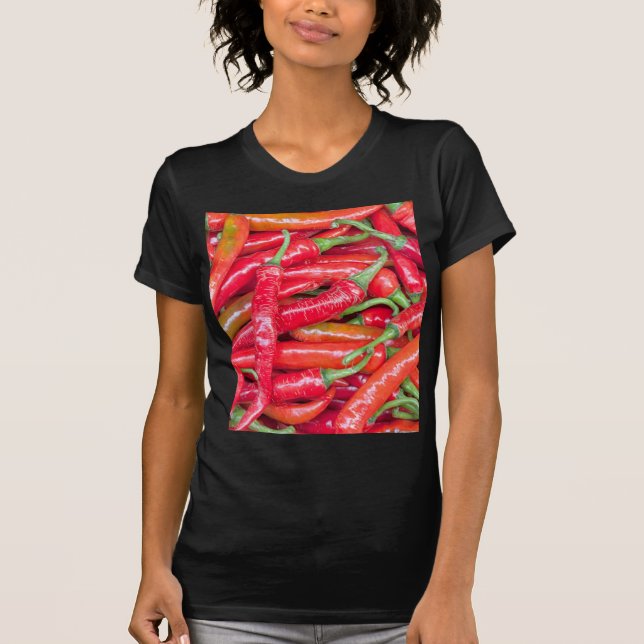 T-shirt Pimentos picantes vermelhos (Frente)