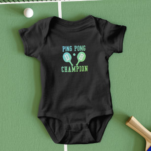 T-shirt Ping Pong Champion Monogramed Baby Bodyfato