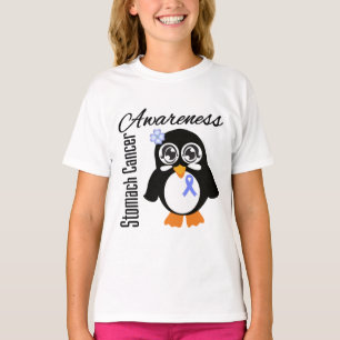 T-shirt Pinguim da consciência do cancer de estômago