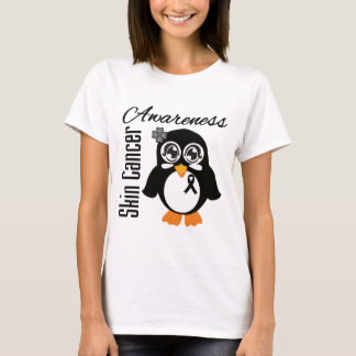 T-shirt Pinguim de consciência do Cancer da pele