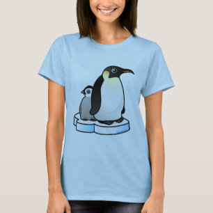 T-shirt Pinguim de imperador com pintinho