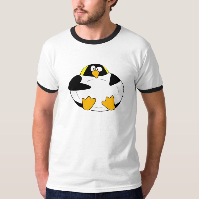 T-shirt Pinguim de imperador gordo (Frente)