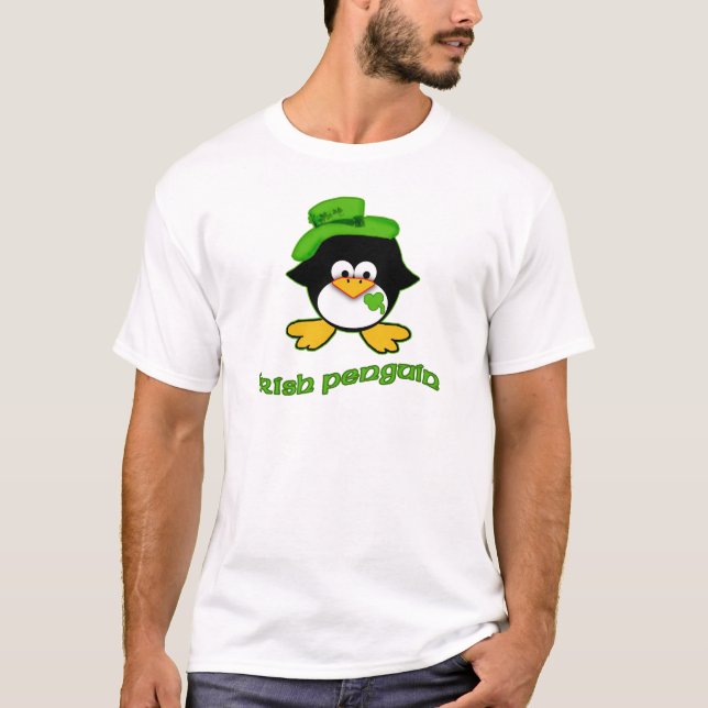 T-shirt Pinguim do irlandês do bebê (Frente)