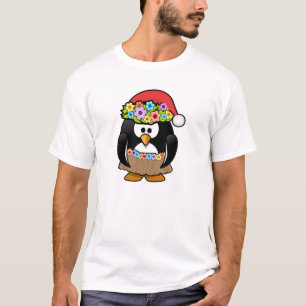 T-shirt Pinguim do Natal em julho
