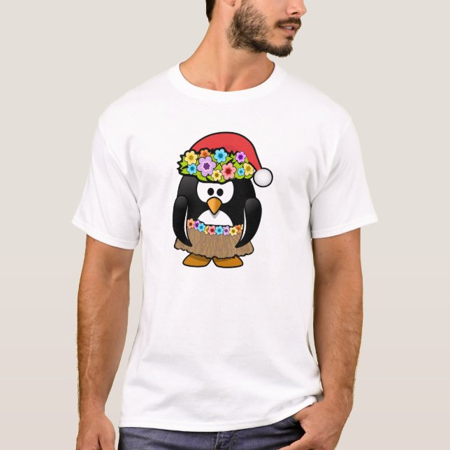 T-shirt Pinguim do Natal em julho (Frente)