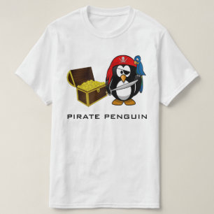 T-shirt Pinguim do pirata