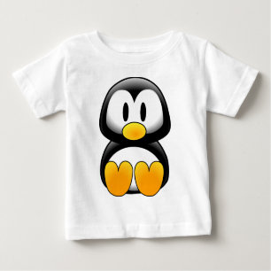 T-shirt Pinguim engraçado bonito do bebê