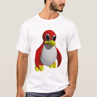 T-shirt Pinguim ereto (parte dianteira & parte traseira)