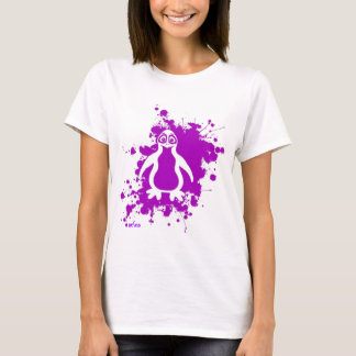 T-shirt Pinguim roxo
