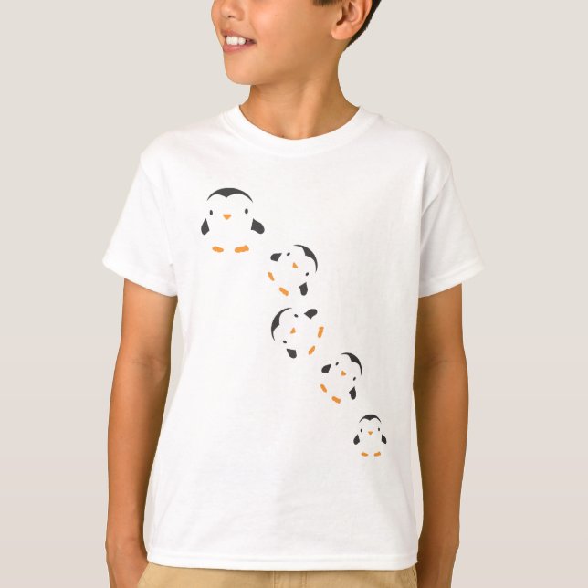 T-shirt Pinguins de queda (Frente)