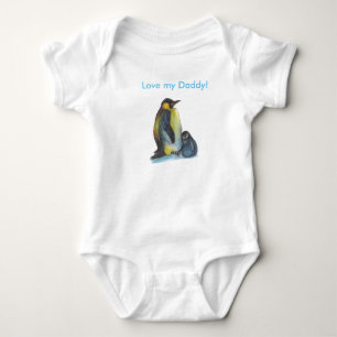 T-shirt Pinguins do dia dos pais que tiram o Bodysuit do