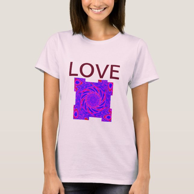 T-SHIRT PINK AMOR MULHERES (Frente)